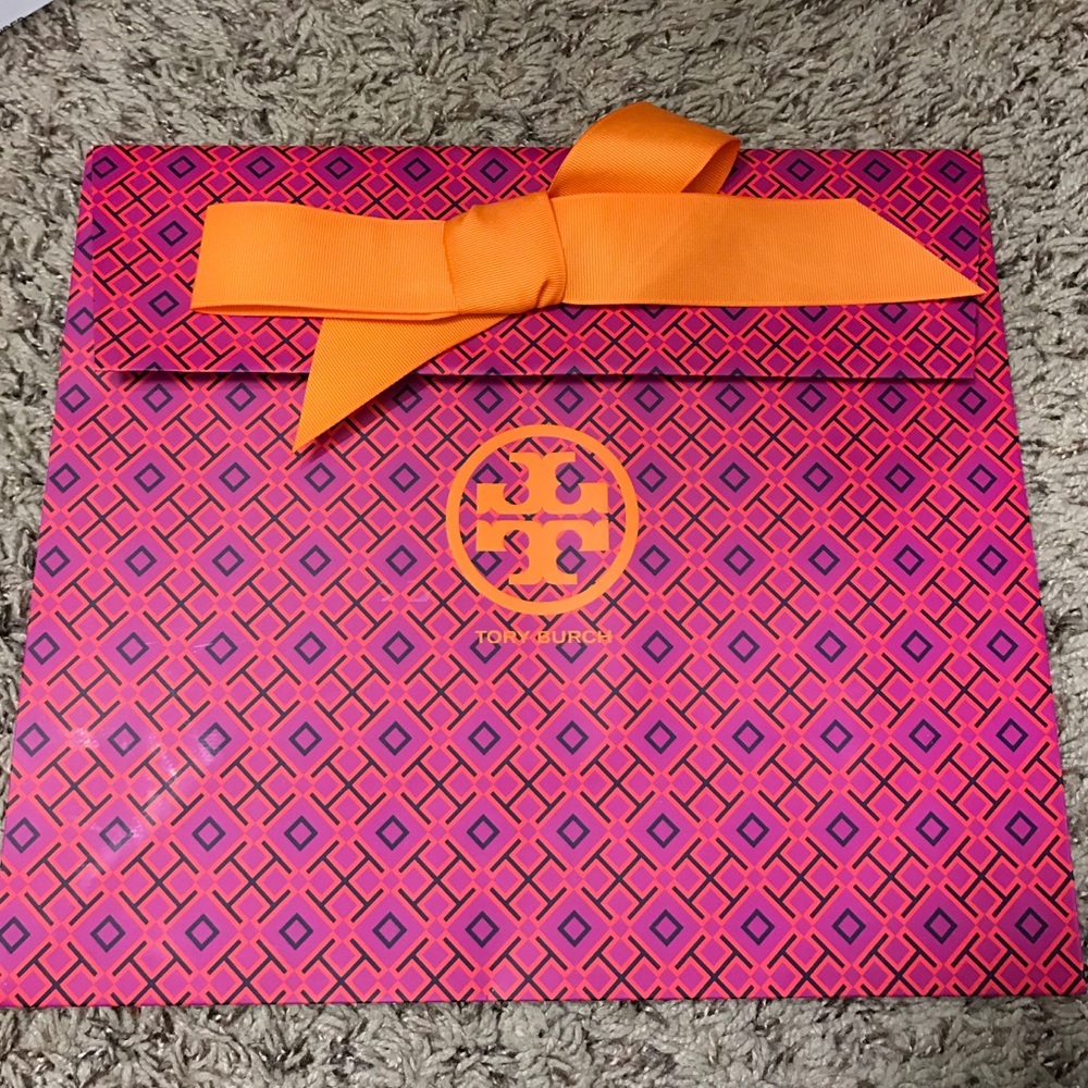Tory burch gift paper bag 15"x5"